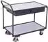 VARIOfit VARIOfit ESD-Tischwagen 2 Ladeflächen, 2 Schubladen, 250kg (sw-600.959)