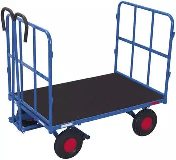 VARIOfit Handpritschenwagen 2 Rohrgitterw&auml;nde Luftbereifung 1140x800mm (zu-42122)