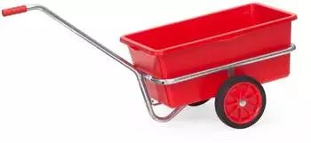 Fetra Handwagen mit Kunststoffmulde 90L, Vollgummibereifung (6101V)