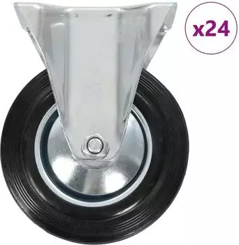 vidaXL Bockrollen 160mm, 24 Stk.