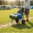 Relaxdays Sackkarre klappbar 80kg luftbereift, Stahl, blau (10052827_45)