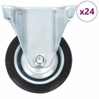 vidaXL Bockrollen 75mm, 24 Stk. (277939)