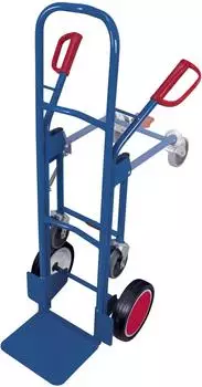 VARIOfit VARIOfit Stahlrohrkarre mit St&uuml;tzrad, Vollgummibereifung, 250kg