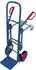VARIOfit VARIOfit Stahlrohrkarre mit Stützrad, Vollgummibereifung, 250kg
