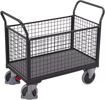 Cordes VARIOfit Vierwandwagen mit Drahtgitter 850x450mm anthrazitgrau RAL 7016 (sw-500.401/AG)