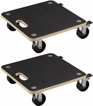 Wiltec Transportroller 380x380x119mm 250kg, 2er-Set (65624)