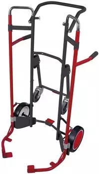 VARIOfit Stahl-Reifenkarre 200kg Teleskopauszug Vollgummibereifung anthrazitgrau (sk-710.307/AG)