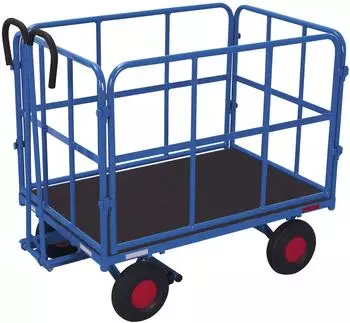 Cordes VARIOfit Handpritschenwagen 4 Rohrgitterw&auml;nde Luftbereifung 940x640mm (zu-45102)