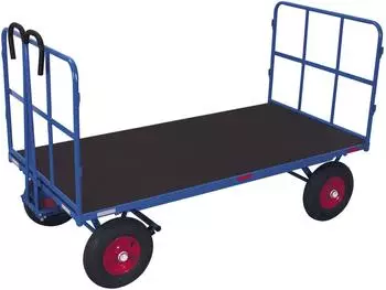 Cordes VARIOfit Handpritschenwagen 2 Rohrgitterw&auml;nde Luftbereifung 1140x800mm (zu-42132)