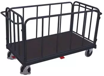 VARIOfit VarioFit Vierwandwagen mit senkrechten Streben, 500kg, RAL 7016 (sw-1314/AG)