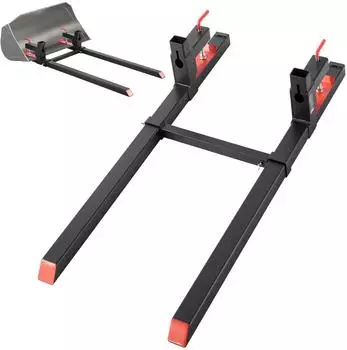VEVOR Palettengabel 907kg, Gabelzinken 1490mm, Stabilisatorstange (HC60-2-KT)