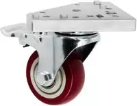 SCHMIDT systemprofile 10x Lenkrolle mit 3D-Platte Nut 8 Schwerlastrolle Bremse