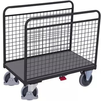 VARIOfit Seitenb&uuml;gelwagen mit Drahtgitter-L&auml;ngsw&auml;nden 1060x640mm anthrazitgrau RAL 7016 (sw-700.231/AG)
