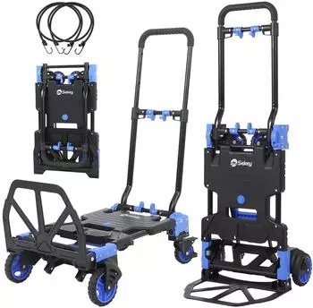 Sekey SK3 Klappbare Sackkarre & Transportwagen 2-in-1, Aluminium, 150kg (SK3)