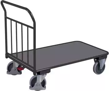 VARIOfit Schiebebügelwagen mit senkrechten Rohren 400kg 1200x700mm anthrazitgrau (sw-700.106/AG)