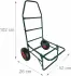 Relaxdays Sackkarre klappbar, Stahl, luftbereift, bis 80kg, grün