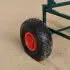 Relaxdays Sackkarre klappbar, Stahl, luftbereift, bis 80kg, grün