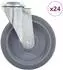 vidaXL Lenkrollen mit Bolzenloch 125mm, 24 Stk. (277874)