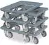 BRB Transportroller für Kisten 600x400mm, 250kg, grau (6er-Set)