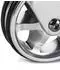 Sotech Möbelrolle BOBBY Ø75mm Aluminium mit Bremse, 4er-Set (BOBBY)