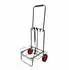Relaxdays Transportkarre, klappbar, gepolsterter Griff, Gummiräder, bis 35kg, grau