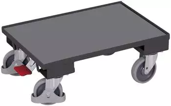 Cordes VARIOfit Euro-System-Roller mit EasySTOP und Rand, 605x410mm, anthrazitgrau RAL 7016 (sw-410.070/AG)