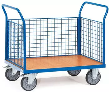 Fetra Dreiwandwagen mit 3 W&auml;nden aus Drahtgitter 600 kg (1532)