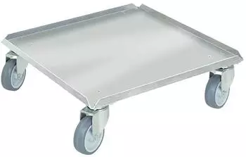 BRB Transportroller f&uuml;r Beh&auml;lter 500x500mm, Edelstahl, verzinkt, 250kg