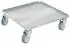 BRB Transportroller für Behälter 500x500mm, Edelstahl, verzinkt, 250kg