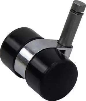 Kronen-Hansa Doppel-Lenkrollen-Set f&uuml;r Waschsets, 4 St&uuml;ck, schwarz (1-4006-00)