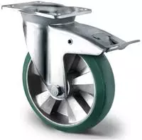 Cascoo Lenkrolle Mit Totalfeststeller &Oslash; 125 Mm Serie Bax7 Doppelkugellager...