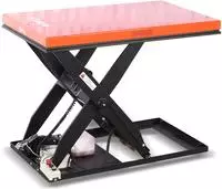 STIER Scheren-Hubtisch, 500 kg Traglast, elektrisch, Max. Hubh&ouml;he 1010 mm,