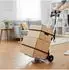 Relaxdays Sackkarre klappbar, bis 70kg, schwarz/silber