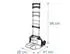 Relaxdays Sackkarre klappbar, bis 70kg, schwarz/silber