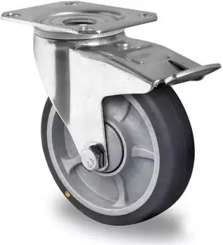 Contorion Lenkrolle mit Totalfeststeller ø100mm, Serie P2G2, elektrisch leitfähig (TBP25W0100P2G2B32E)