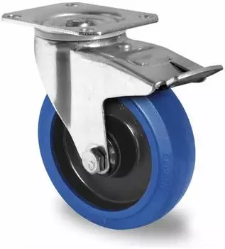 Contorion Lenkrolle mit Totalfeststeller ø 125mm, Kugellager (TPP31W0125R4E1B34)