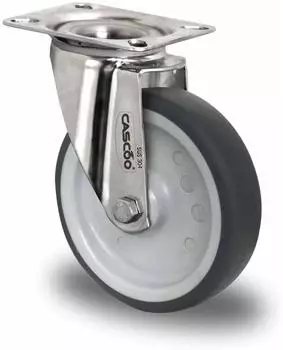 Contorion Lenkrolle P2W2 ø125mm Gleitlager Edelstahl (SIP36S0125P2W2L0N)