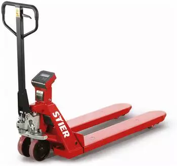 STIER Wiege-Hubwagen mit Drucker 2000kg Tragkraft, 1kg-Schritte (904284)