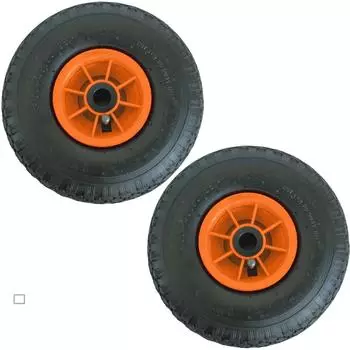 Trutzholm Sackkarrenrad Luftrad 260x85mm 3.00-4, Nadellager, orange (2 Stk.) (26204901)