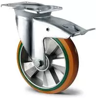 Cascoo Lenkrolle Mit Totalfeststeller &Oslash; 125 Mm Serie Bay5 Doppelkugellager...