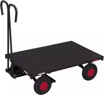 VARIOfit Handpritschenwagen ohne Bordwand 1000x700mm, 700kg, Luftbereifung, anthrazit RAL 7016 (zu-05102/AG)