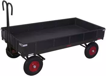 VARIOfit Handpritschenwagen mit Bordwand 1985x980mm 1000kg RAL 7016 (zu-15202/AG)