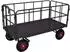 VARIOfit Handpritschenwagen mit 4 Rohrgitterwänden, RAL 7016, 1000kg (zu-45202/AG)
