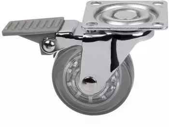 Sotech M&ouml;belrolle &Oslash;50mm transparent mit Bremse, bis 40kg