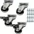 Sotech SWIFT Möbelrollen 4er-Set, Ø 35-75mm, 140kg, 2x mit Bremse