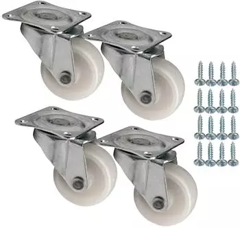 Sotech M&ouml;belrolle MAINZ &Oslash;30mm wei&szlig;, 4er-Set