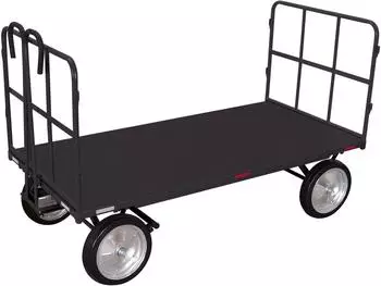 VARIOfit Handpritschenwagen mit 2 Rohrgitterw&auml;nden 1940x1000mm 1000kg RAL 7016 (zu-42201/AG)