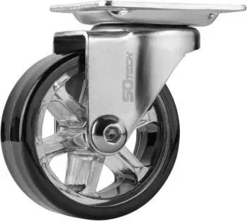 Sotech RAPID Lenkrolle Möbelrolle Ø50mm, schwarz