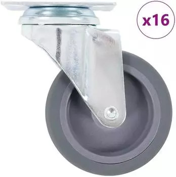 vidaXL Schwerlastrolle 75mm (16 Stk.)
