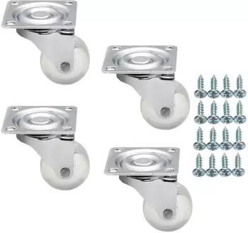Sotech KIEL M&ouml;belrollen &Oslash;35mm transparent, ohne Bremse, 4er-Set (100kg)